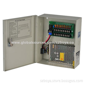 Professional CCTV Power Supply 5A for 9Channels Cameras,Max.1.1A/Channel